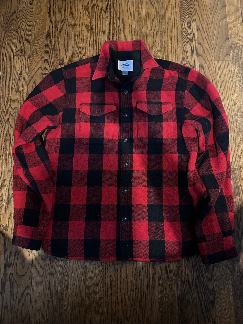 Red & Black Buffalo Plaid Flannel Shacket